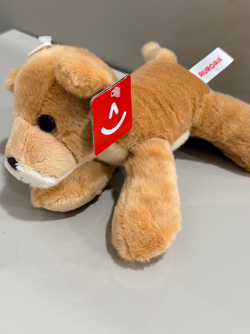 Aurora Tan Puppy Plush — Soft Cuddly Stuffed Animal for Kids